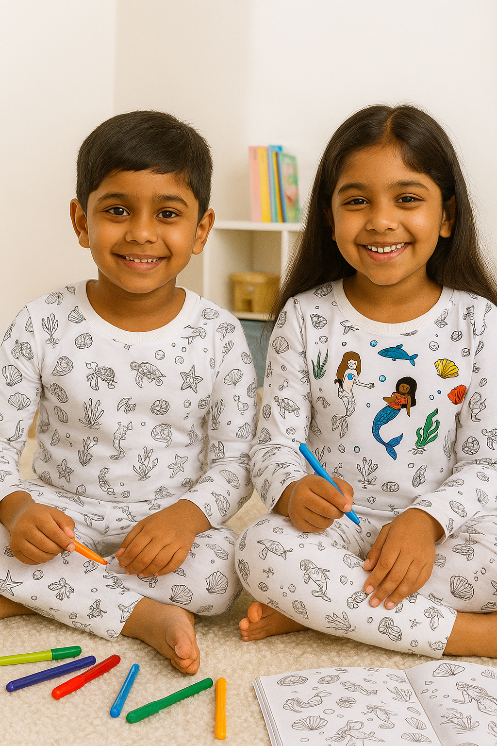 Magical Coloring Dress + Washable Coloring Pens